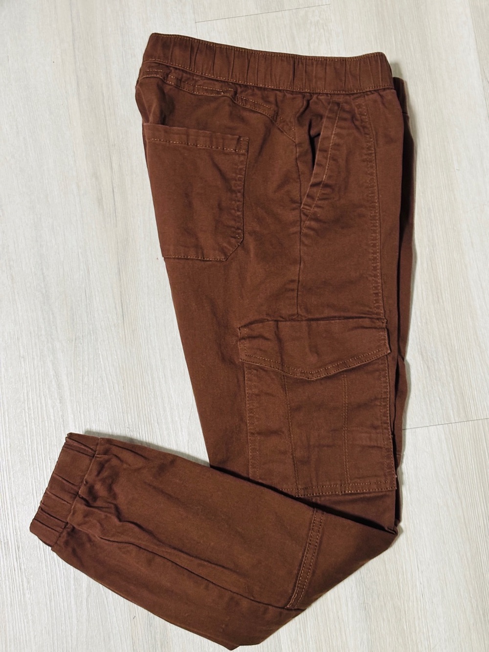 Rewash Brown Stretch Lightweight Cargo Joggers Women’s S